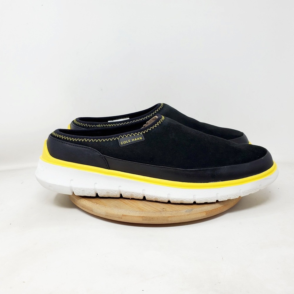 Cole Haan Generation Dweller Shoes Mens 10 Black Slip On Comfort Slipper Sneaker - Picture 7 of 13